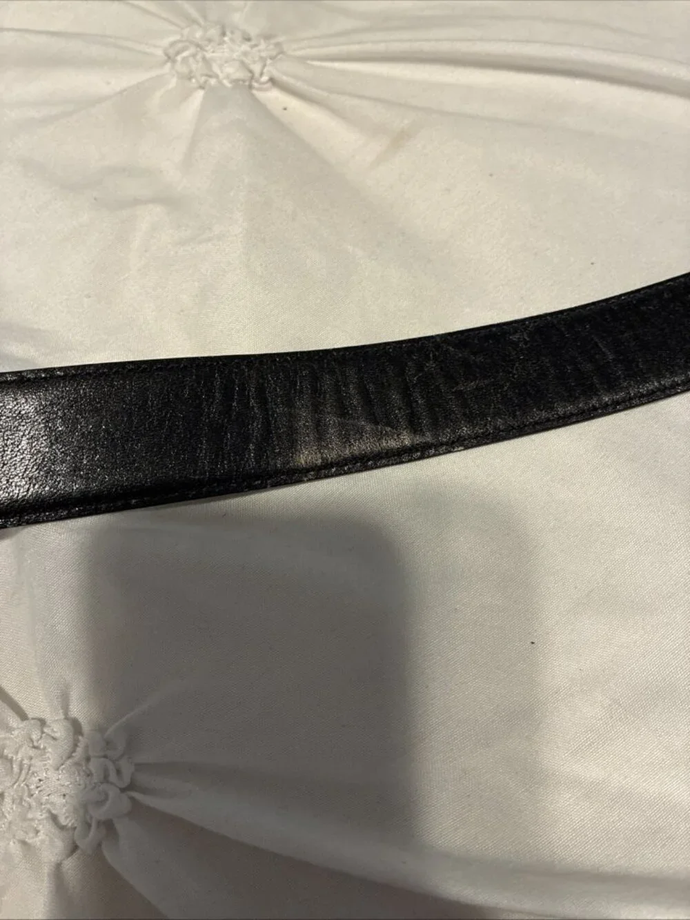Pierre Cardin Authentic Vintage Solid Black Calfskin Leather Belt 38 / 95 Spain
